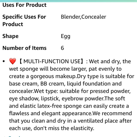 🌟3/$12 NEW Makeup Blender Sponge Set Beauty Blender - Picture 7 of 9